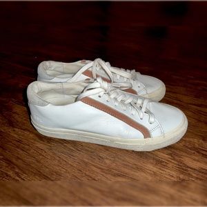 Madewell Delia Sidewalk Low Top Sneaker in Dried Rose Multi Leather